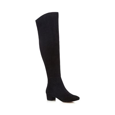J by Jasper Conran Black suede over the knee high boots